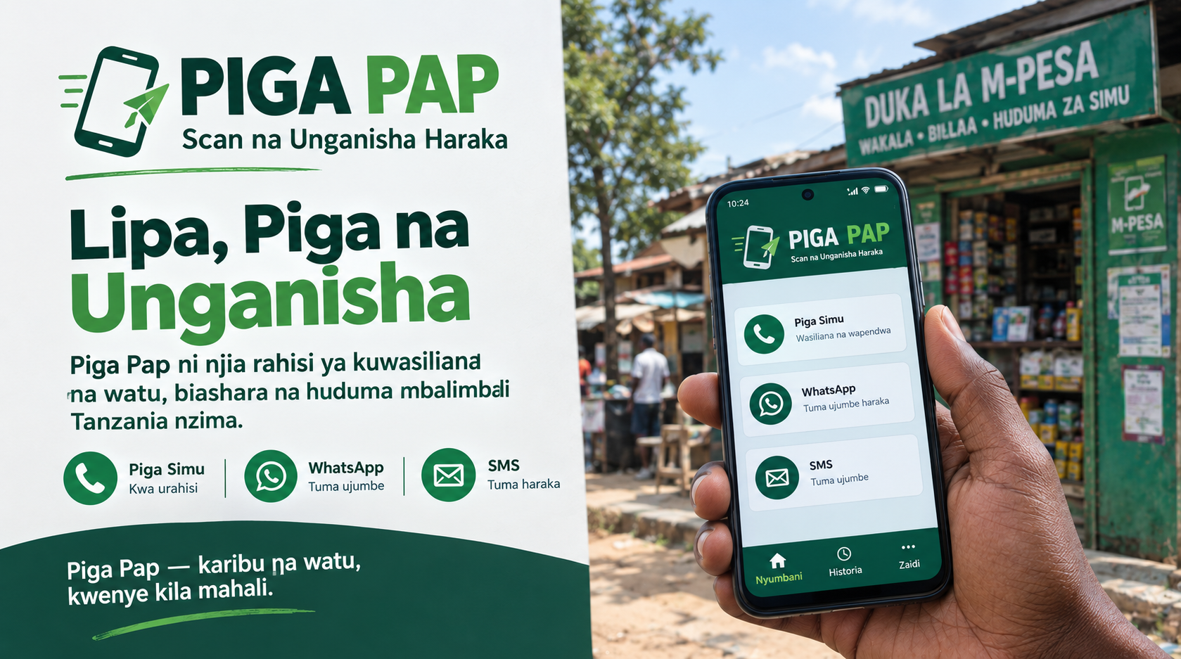Piga Pap: Lipa, Piga na Unganisha Tanzania