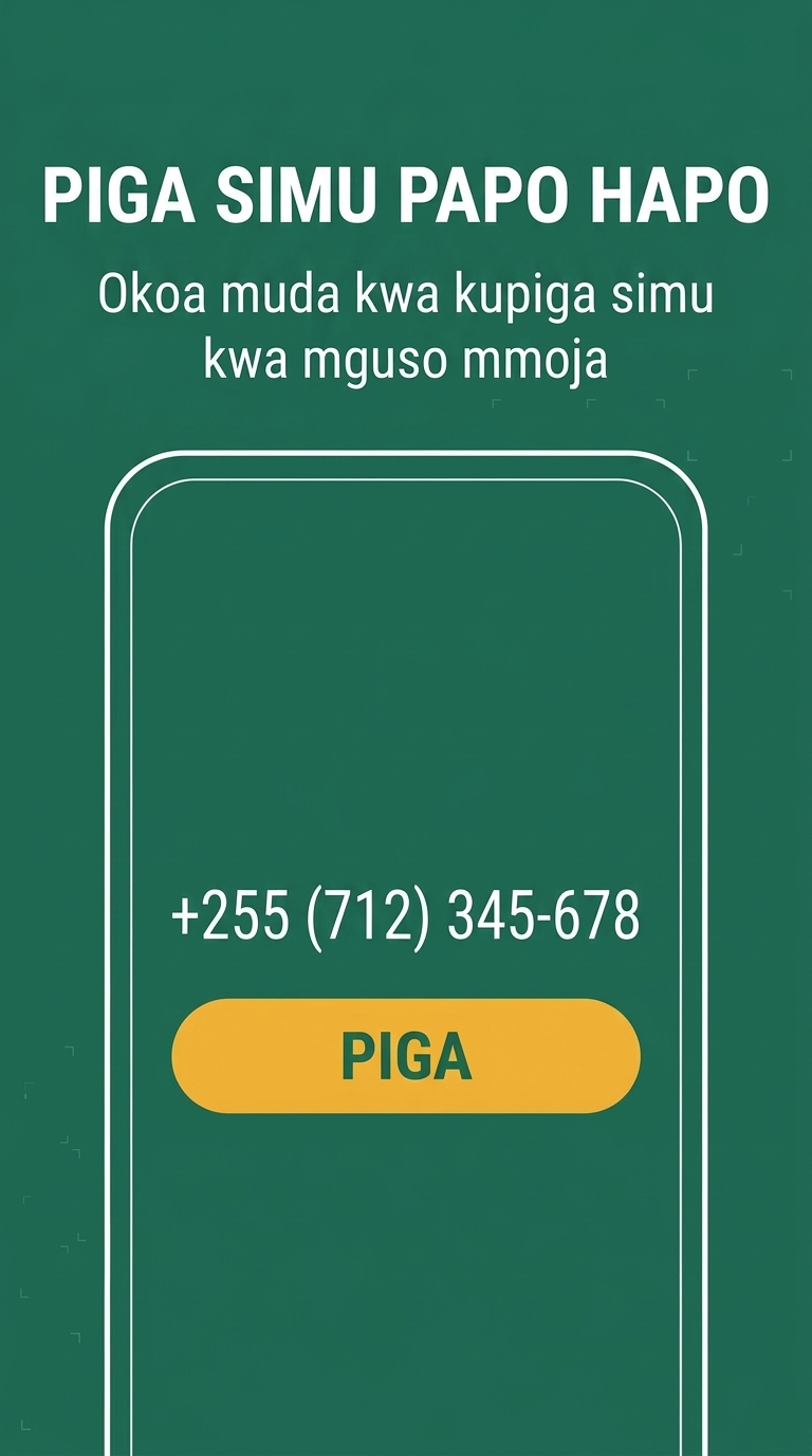Matokeo ya Namba na Kitufe cha Kupiga