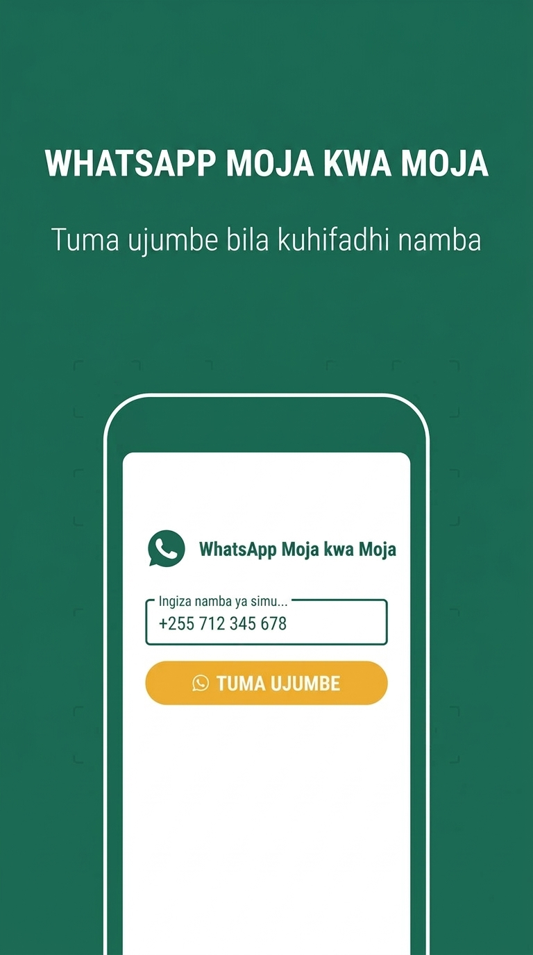 WhatsApp Moja kwa Moja